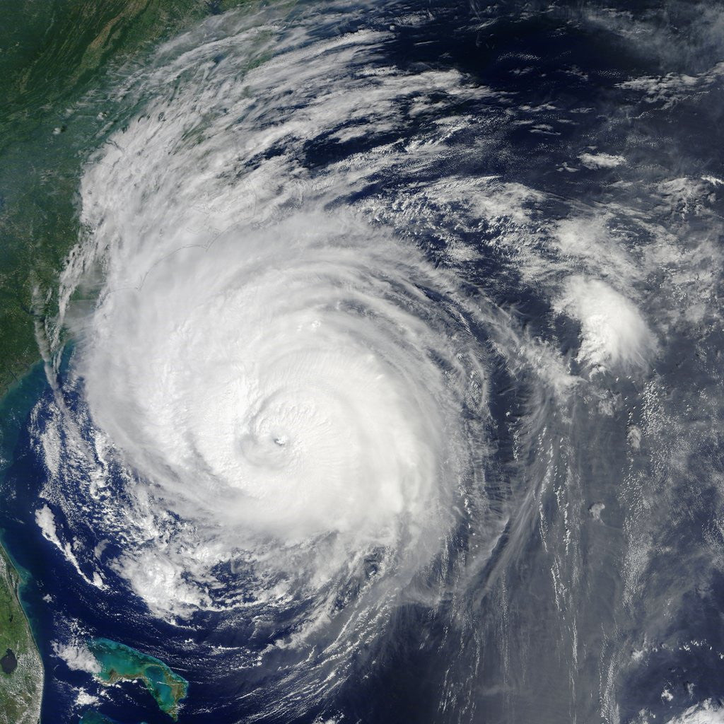 Detail of Hurricane Earl along the North Carolina Coast by Anonymous