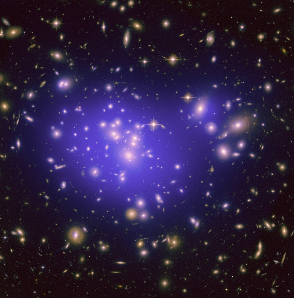 Detail of Dark Matter Map in Galaxy Cluster Abell 1689 by Anonymous