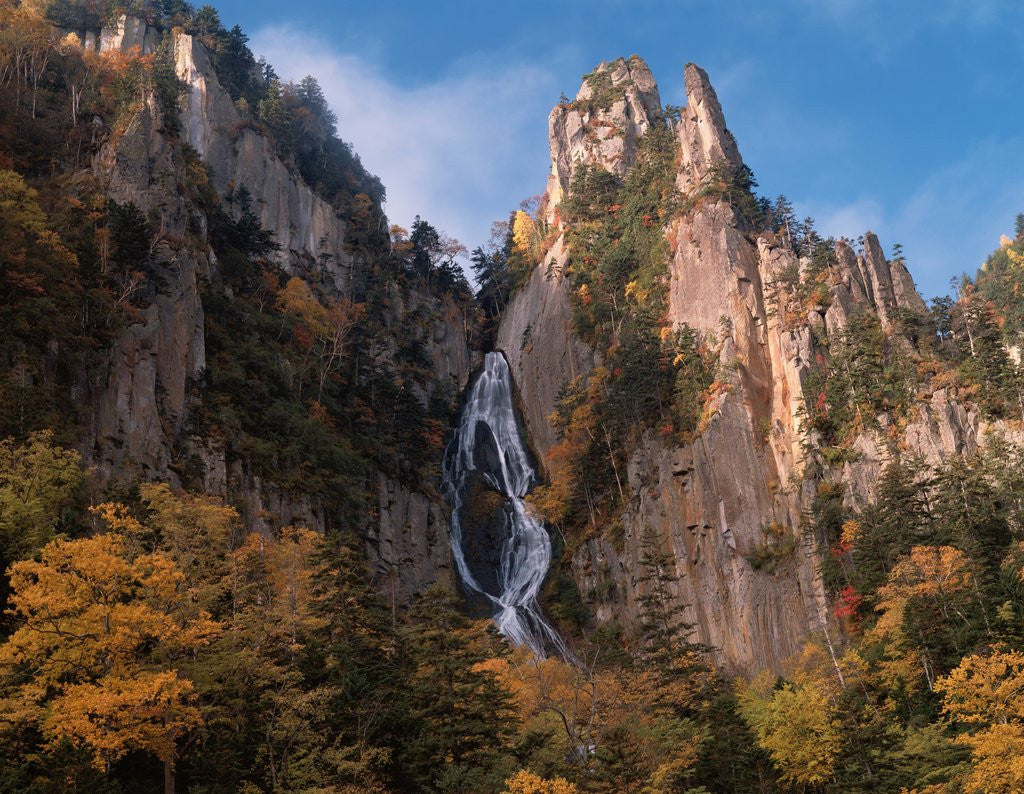 Detail of Waterfall cascading down cliff, Sounkyo, Hokkaido, Japan by Anonymous