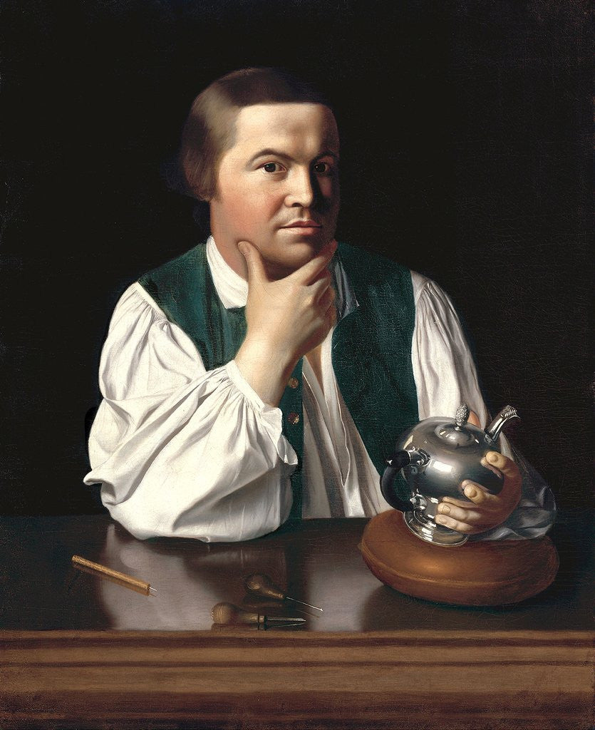 Detail of Paul Revere by John Singleton Copley