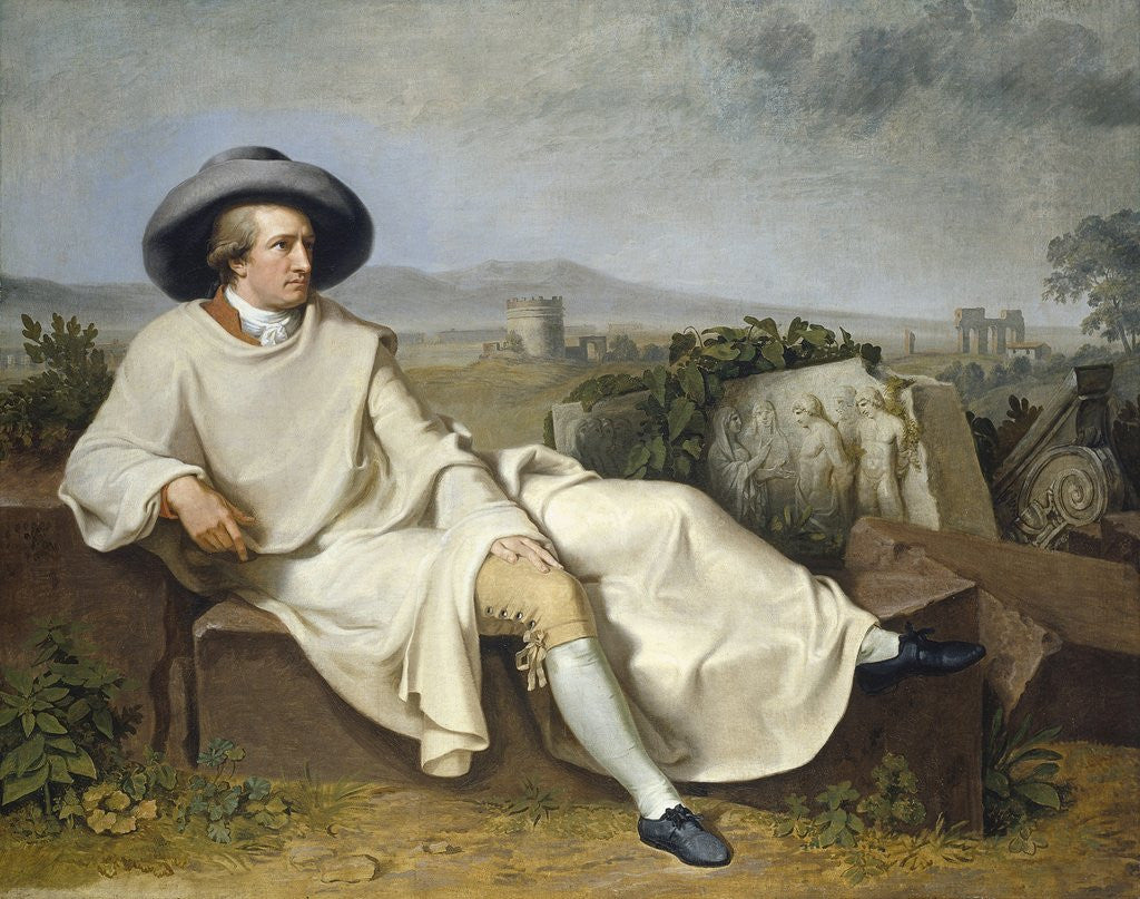 Detail of Goethe in the Roman Campagna by Johann H.W. Tischbein