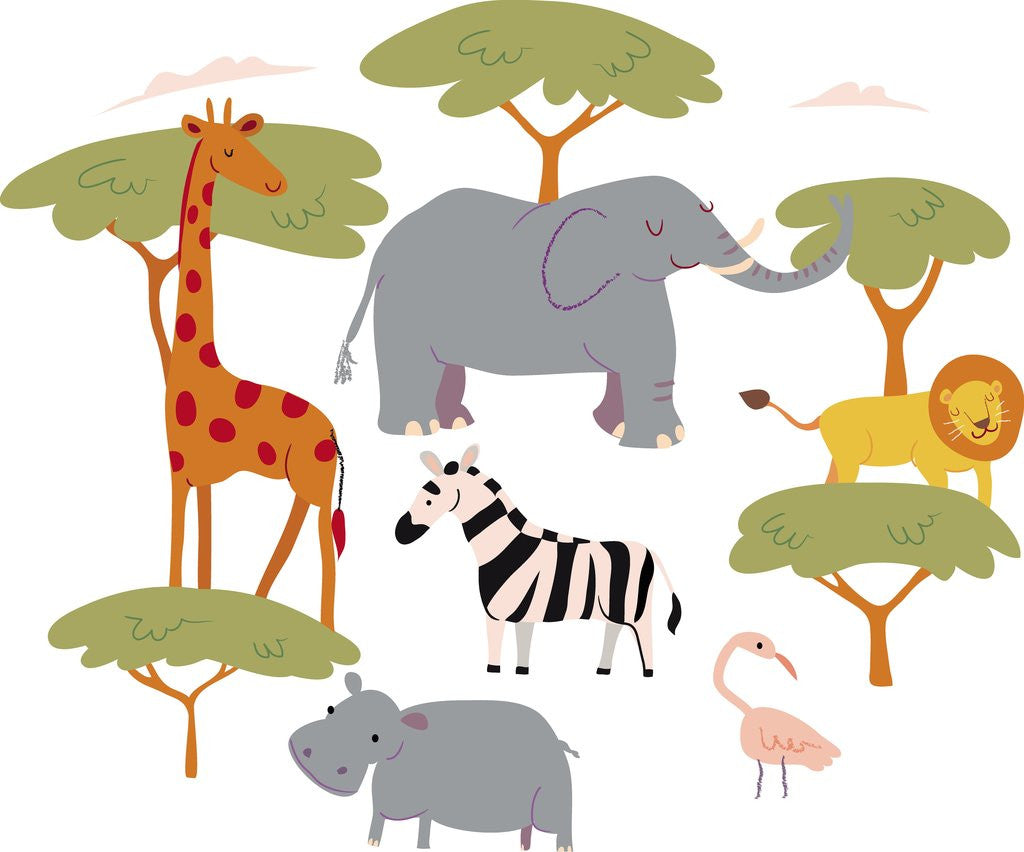Detail of Animals in the safari by Anonymous