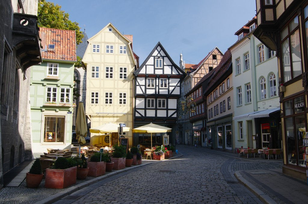 Detail of Germany, Harz Mountains, Quedlinburg, Timber-framed houses by Anonymous