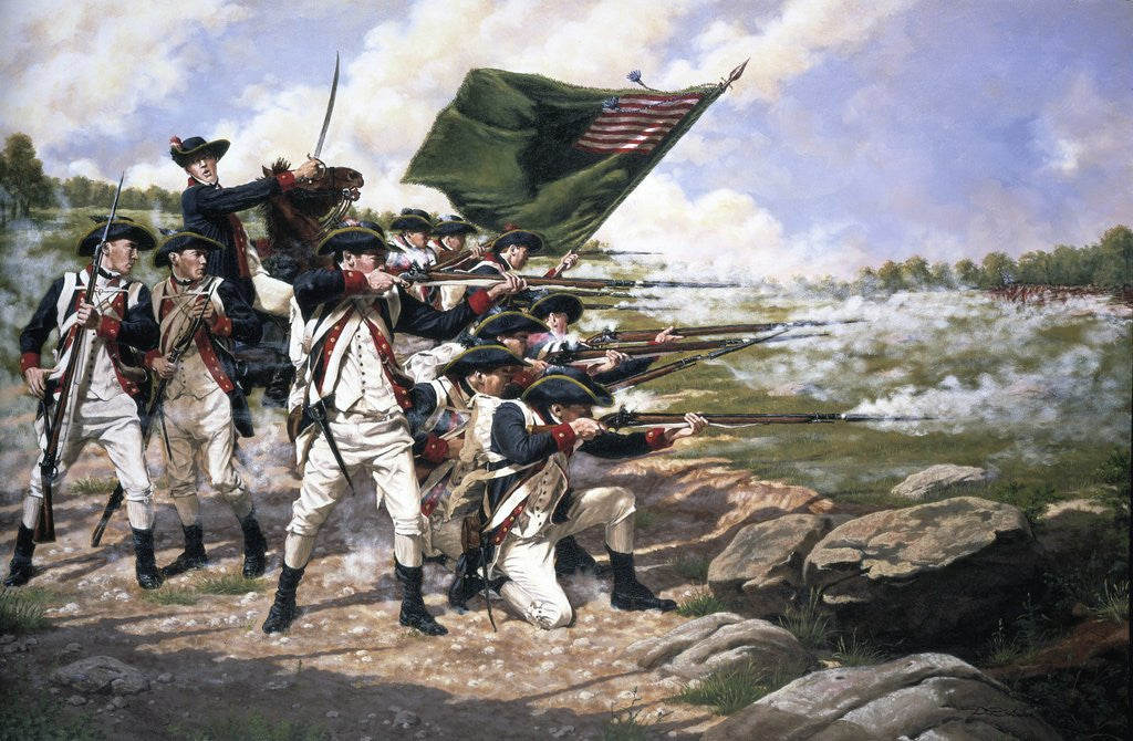 Detail of Battle of Long Island by Corbis