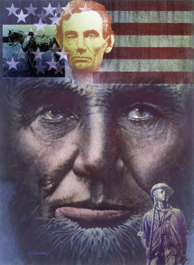 Detail of President Abraham Lincoln by Anonymous
