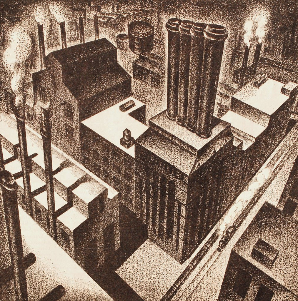 Detail of Oil refinery by Anonymous