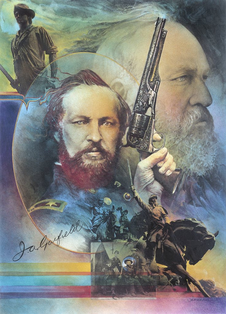 Detail of President James Garfield by Anonymous