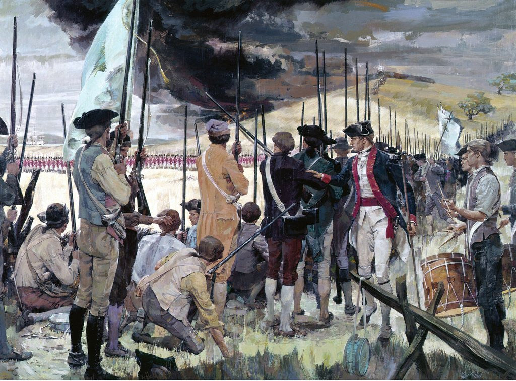 Detail of The Battle of Bunker Hill by Anonymous
