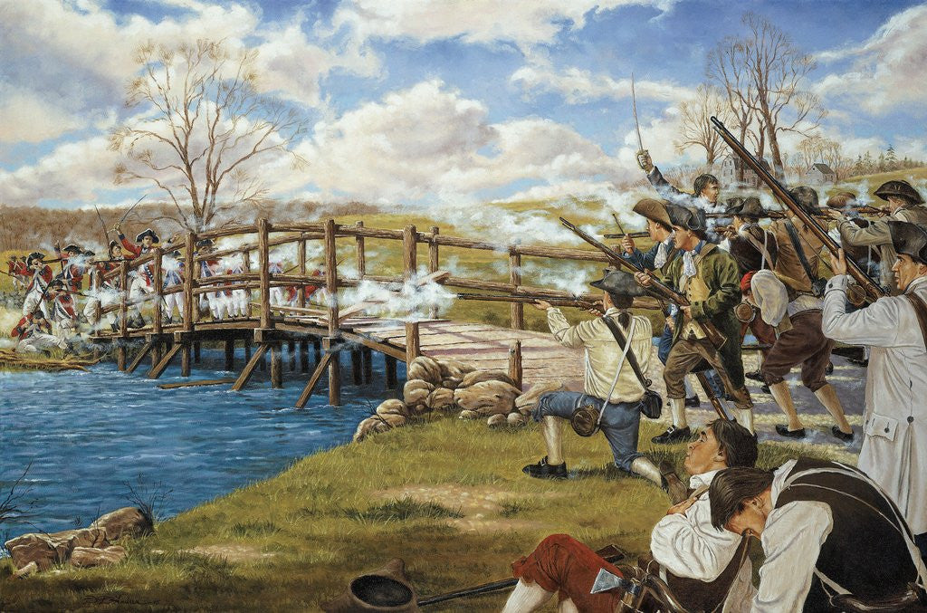 Detail of Battle of Concord by Anonymous
