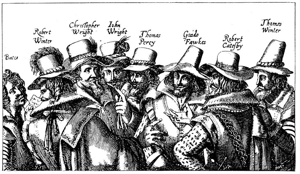 Detail of Guy Fawkes and the Gunpowder Plotters by Anonymous