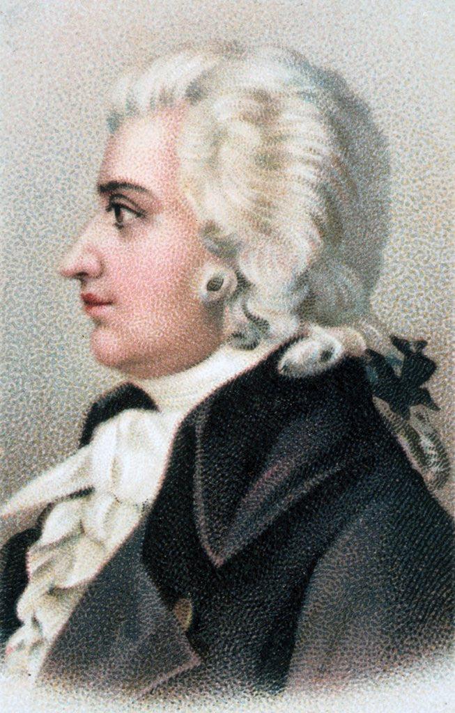 Detail of Wolfgang Amadeus Mozart by Anonymous