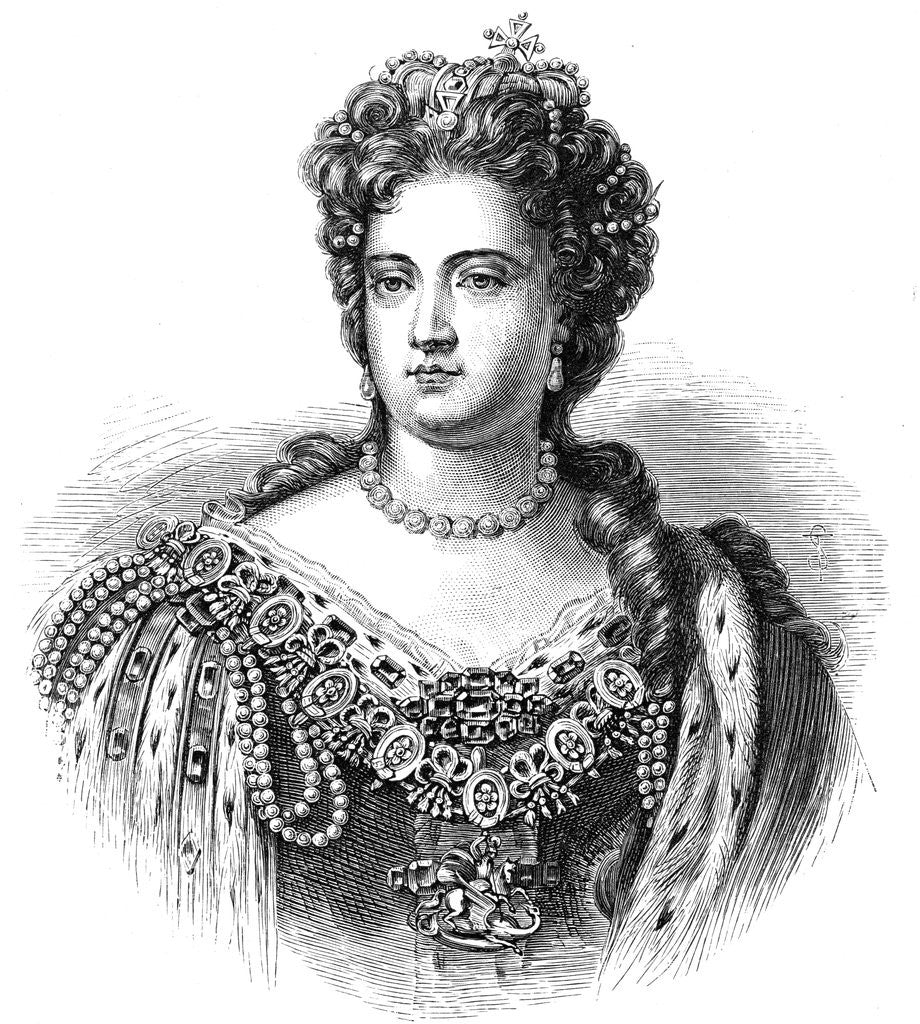 Detail of Anne, Queen of Great Britain and Ireland by Anonymous