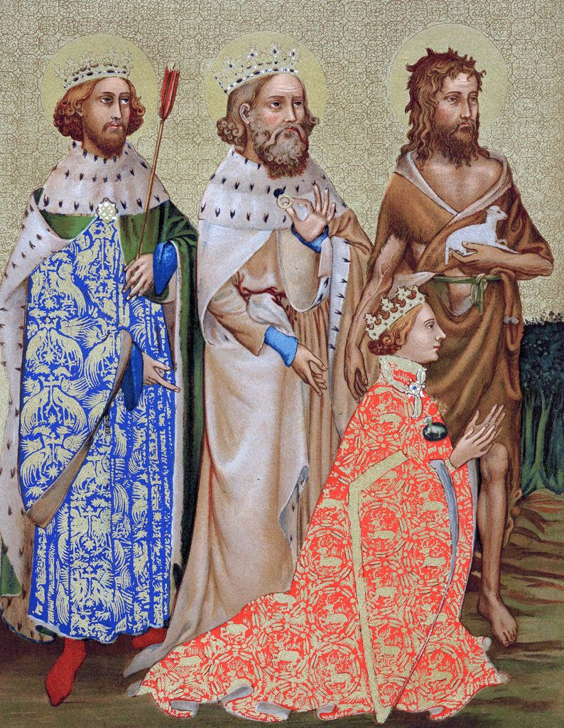 Detail of Wilton Diptych with Richard II and Saints by Anonymous