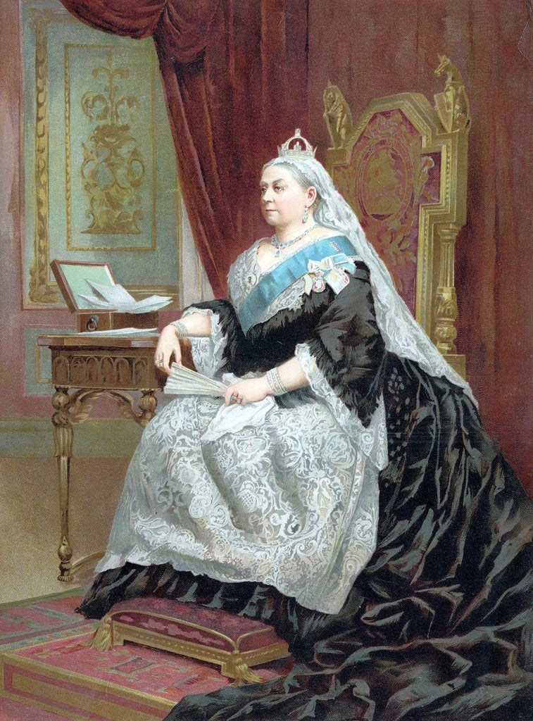 Detail of Queen Victoria at the time of her Golden Jubilee in 1887 by Anonymous
