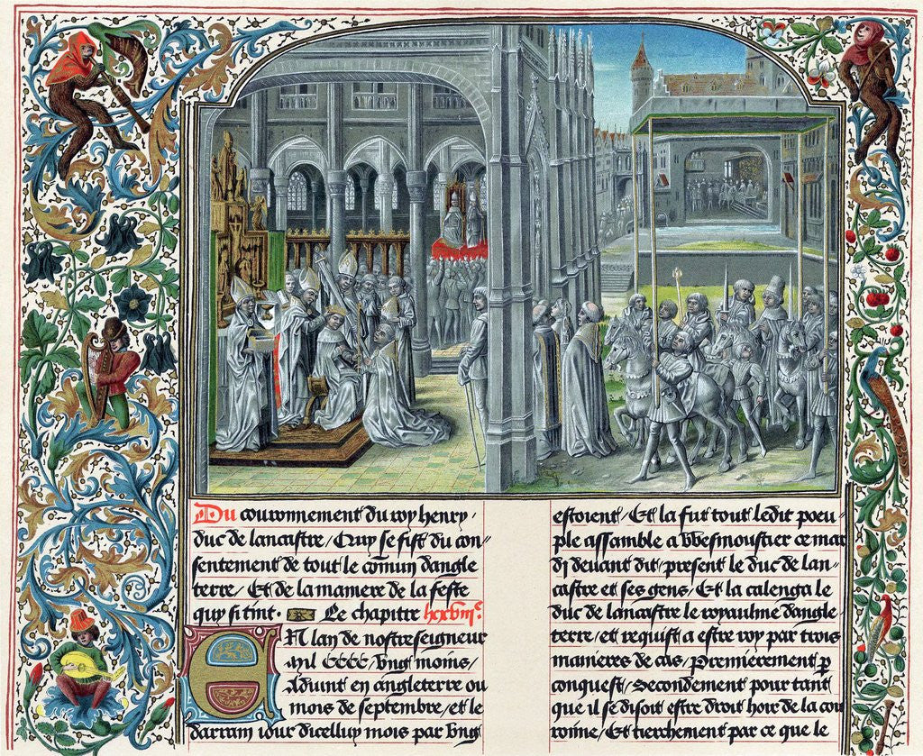 Detail of Coronation of Henry IV at Westminster by Anonymous