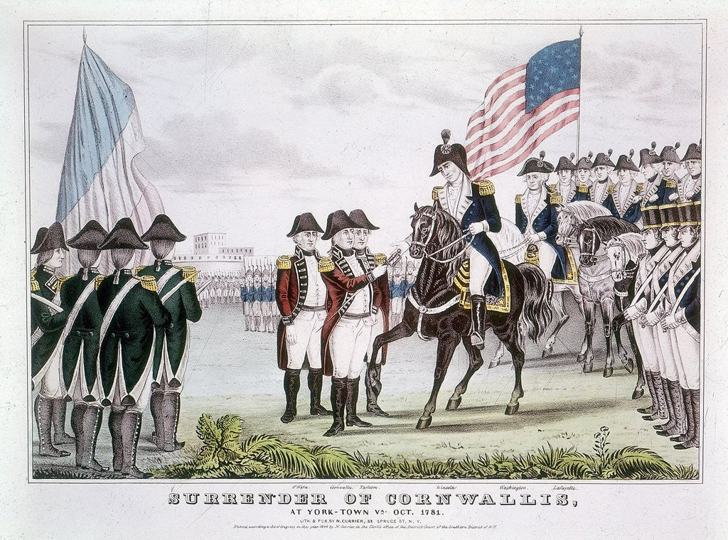 Detail of Surrender of Cornwallis at Yorktown by Anonymous