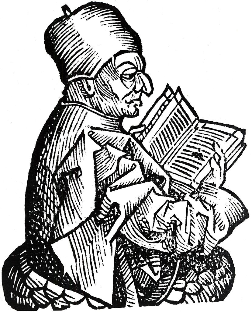 Detail of The Venerable Bede by Anonymous