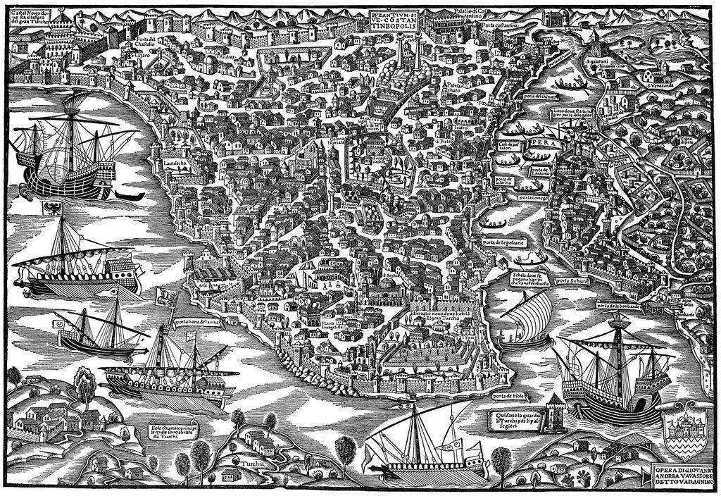 Detail of Constantinople, mid 16th century by Anonymous