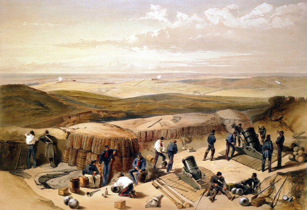 Detail of The New Works at the Siege of Sebastapol by Anonymous