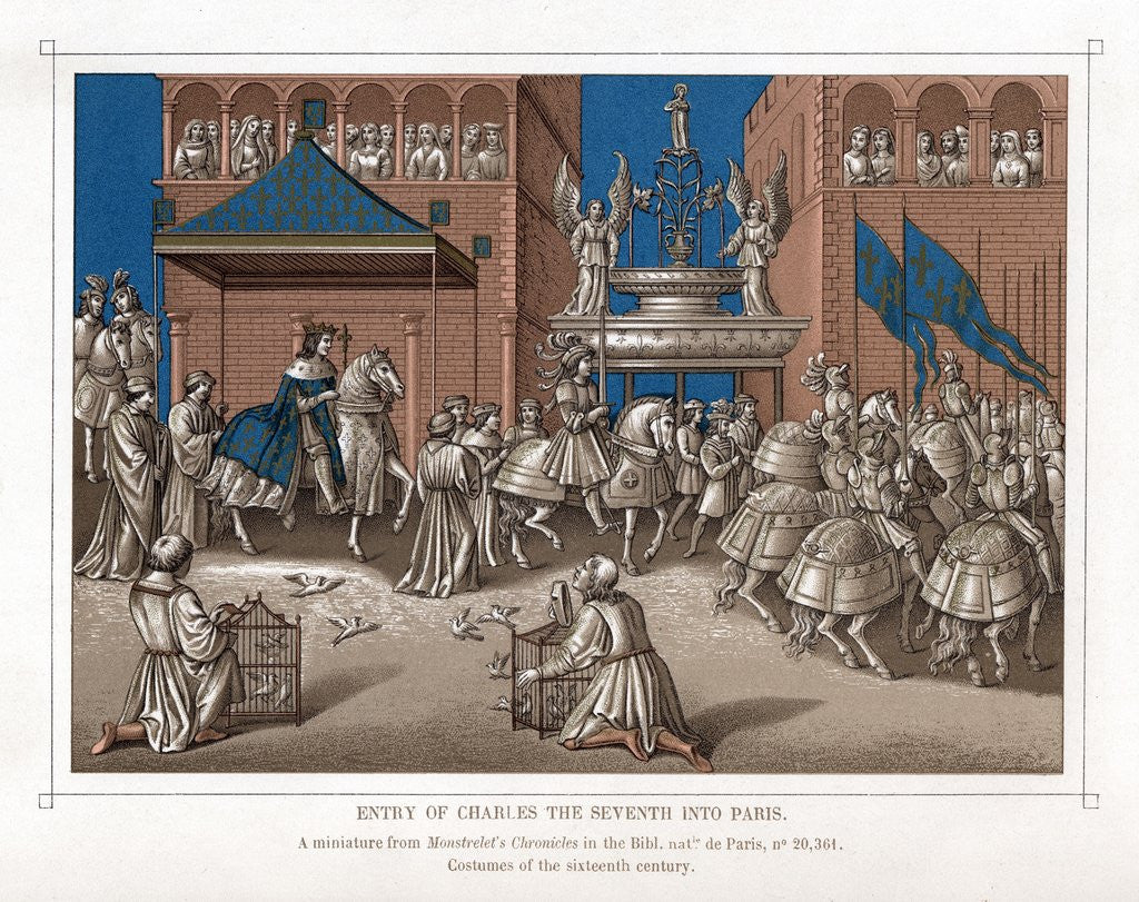 Detail of Triumphal entry of Charles VII into Paris by Anonymous