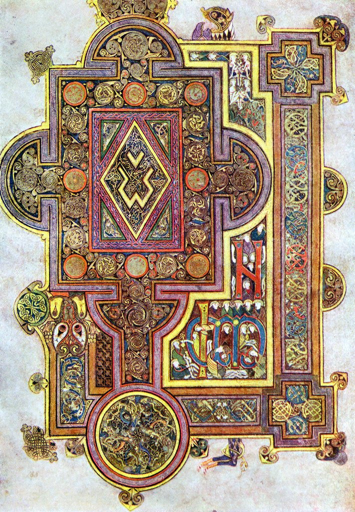 Detail of Quoniam from the Book of Kells by Anonymous