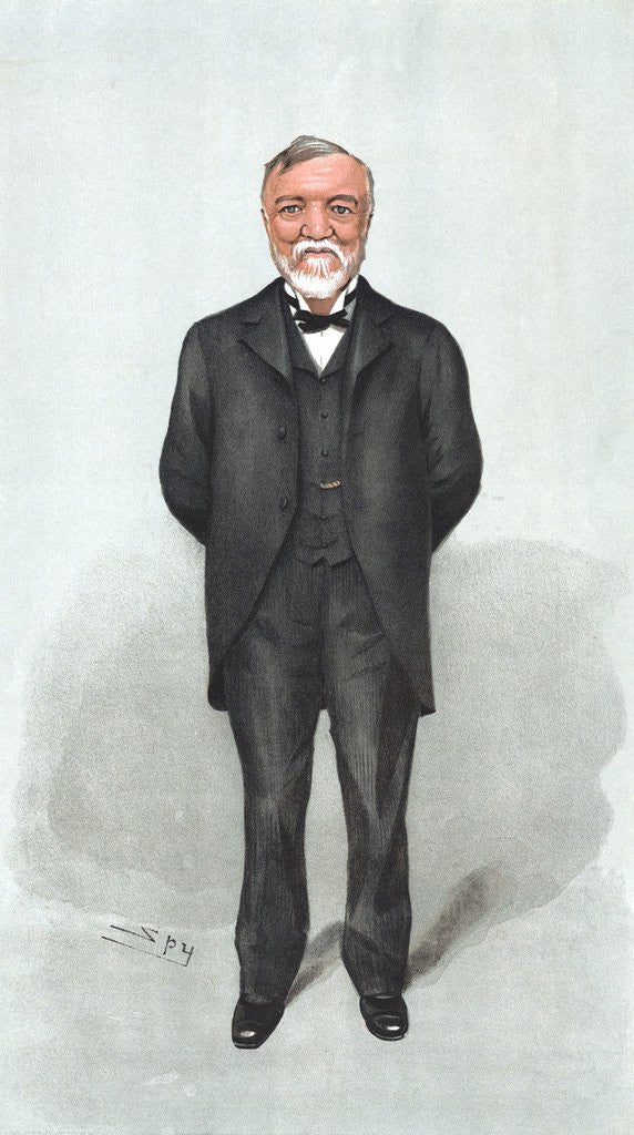 Detail of Caricature of Andrew Carnegie by Anonymous