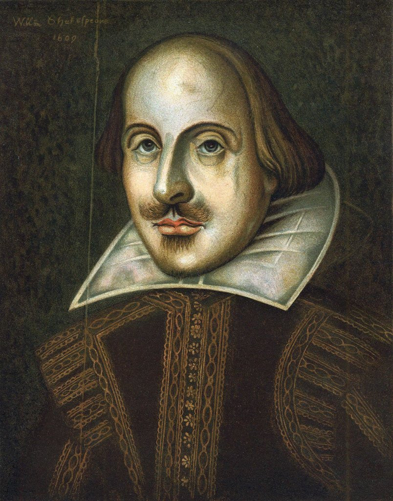 Detail of William Shakespeare by Anonymous