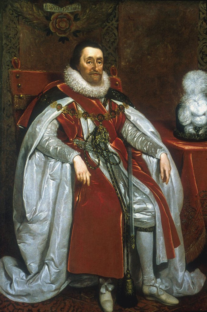 Detail of James I, King of England and Scotland by Anonymous