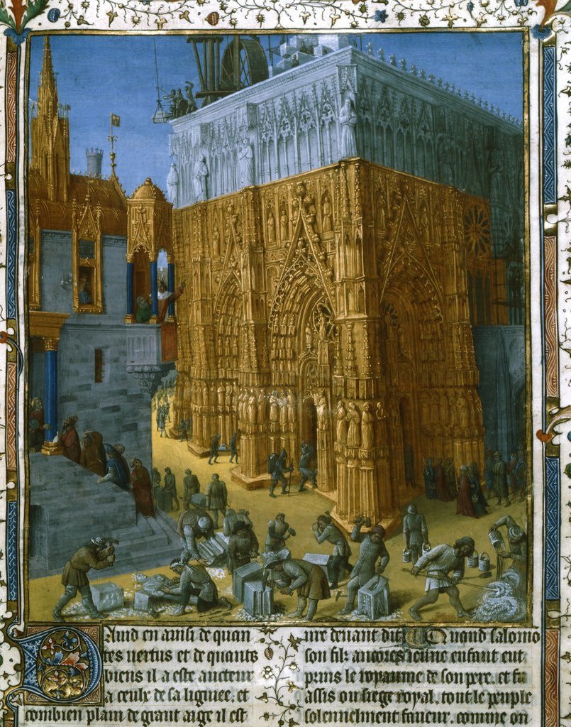 Detail of Construction of the Temple at Jerusalem by King Solomon