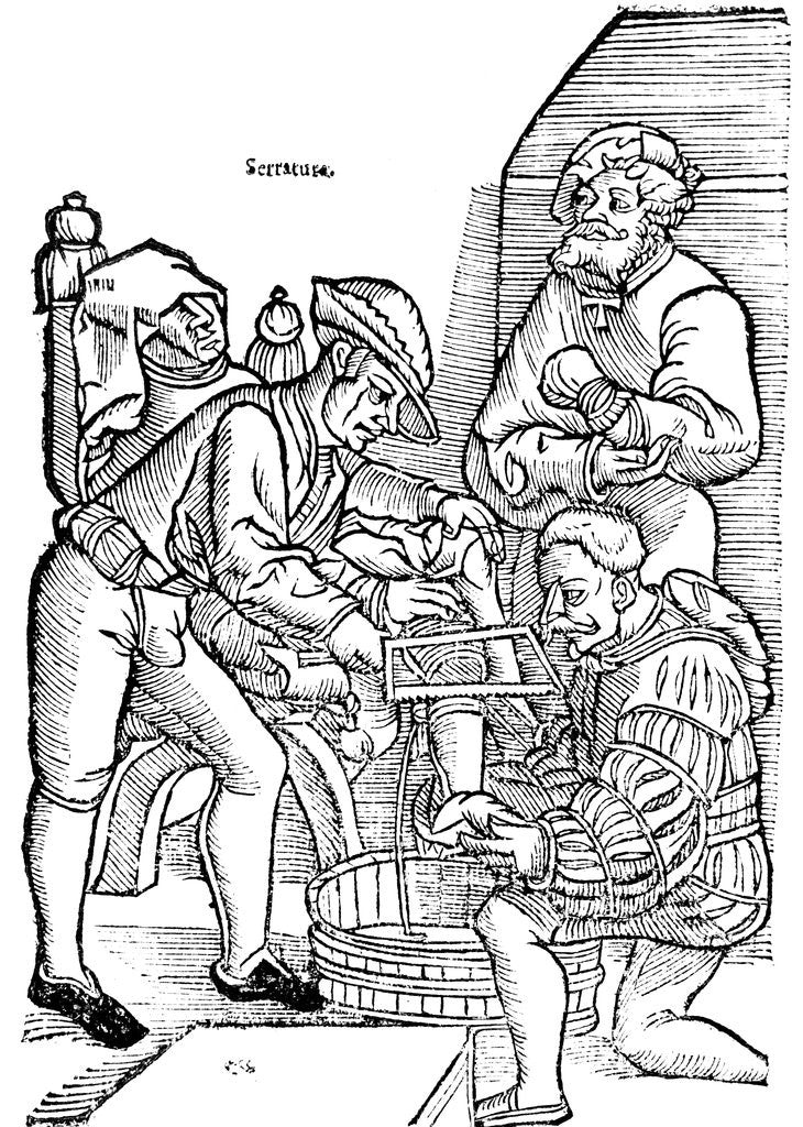 Detail of Amputation of leg without anaesthetic by Anonymous