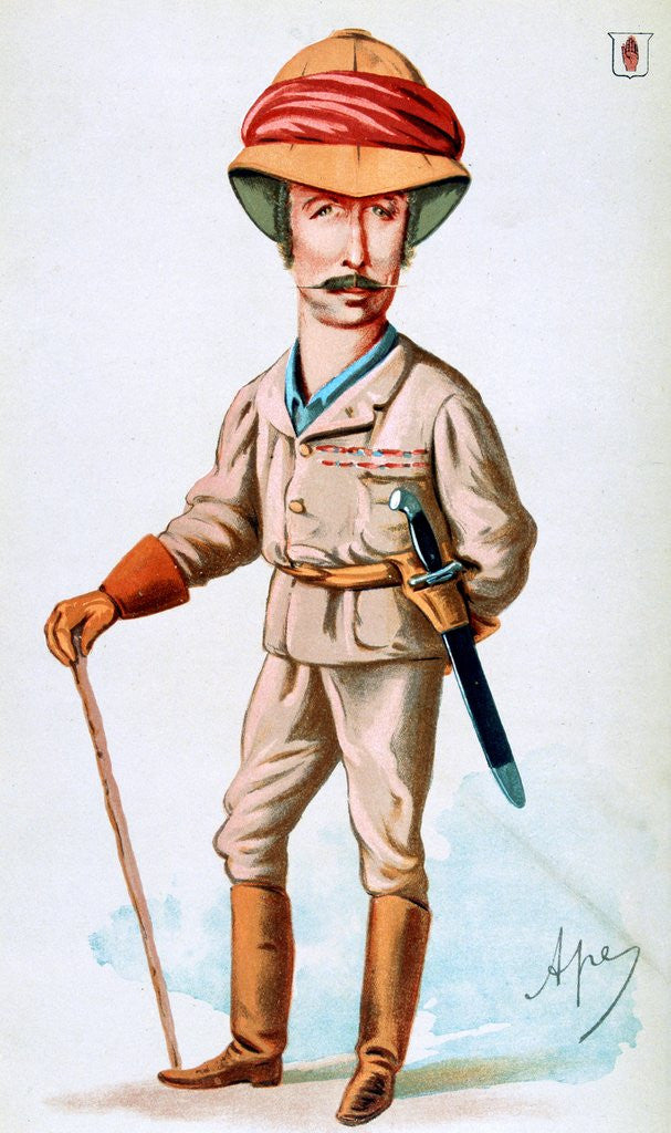 Detail of Caricature of Viscount Wolseley by Anonymous