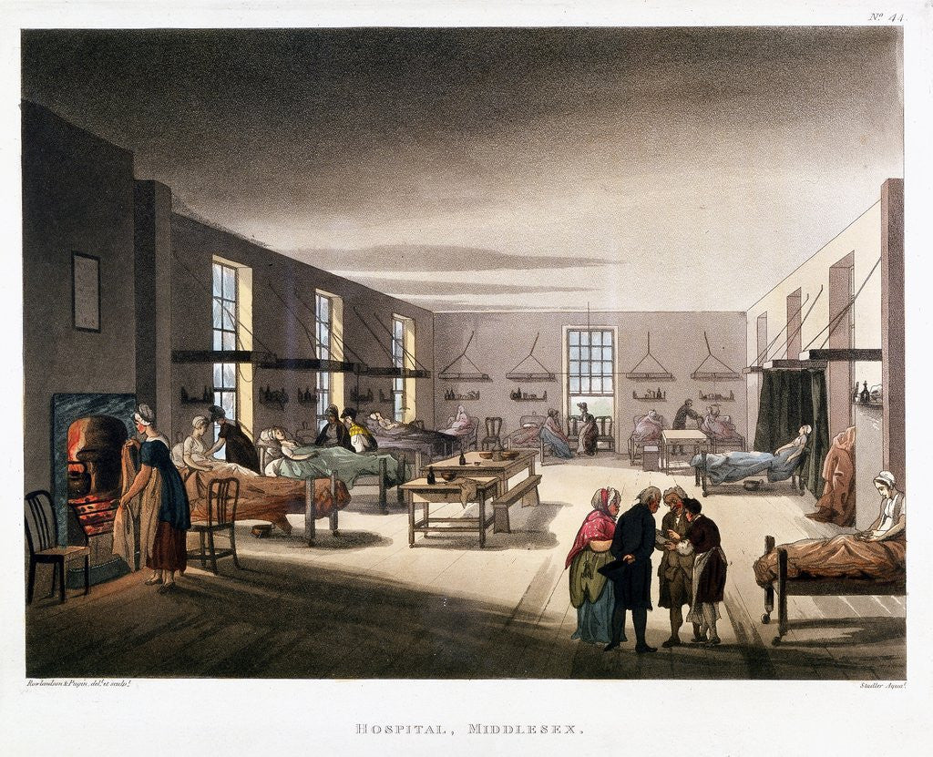 Detail of Women's ward in Middlesex Hospital by Anonymous