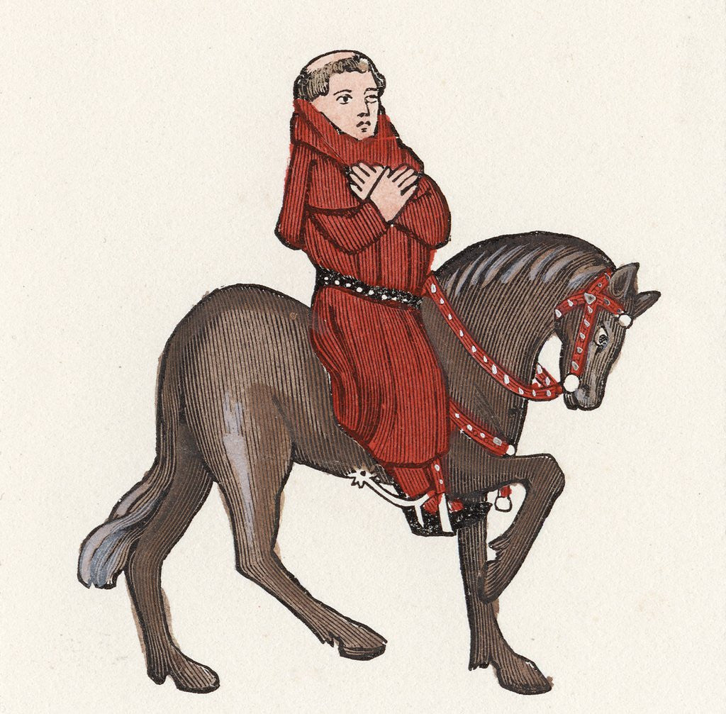 Detail of Parson on horseback by Anonymous