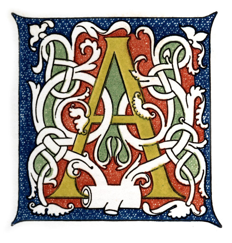 Detail of Initial letter A by Anonymous