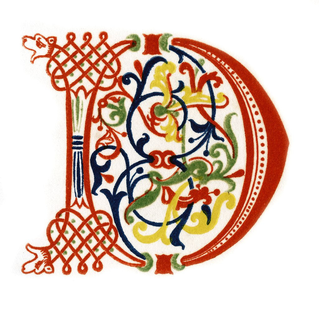 Detail of Initial letter D by Anonymous