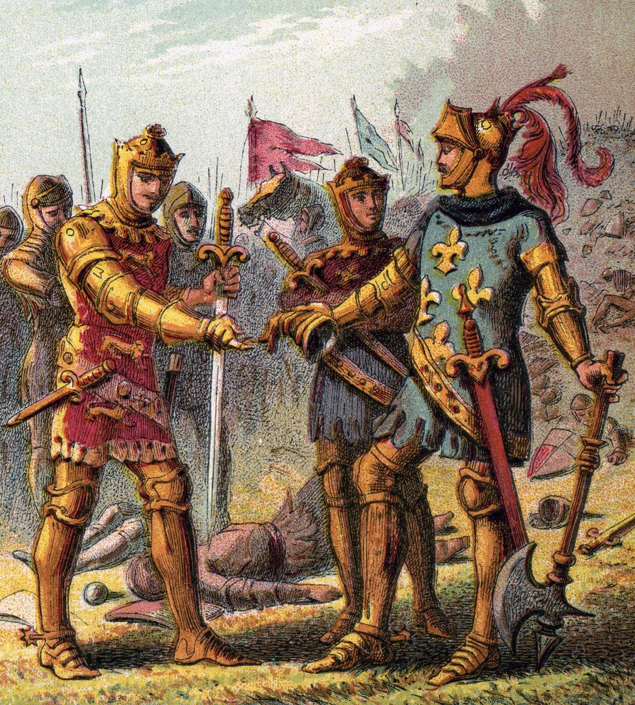 Detail of Battle at Poitiers by Anonymous