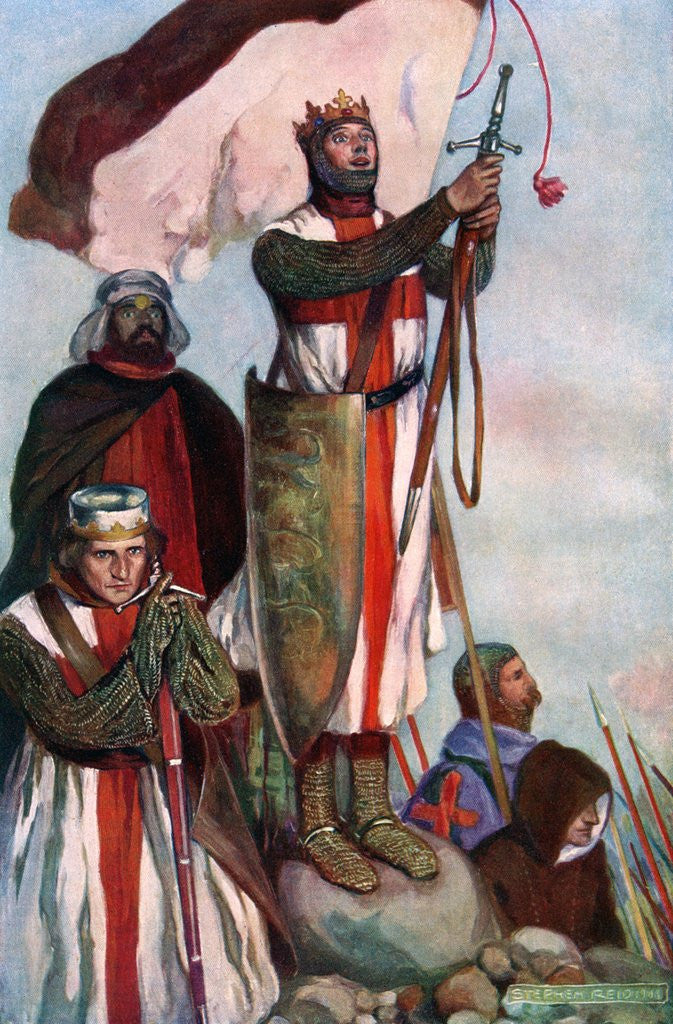 Detail of Crusaders sighting Jerusalem by Anonymous