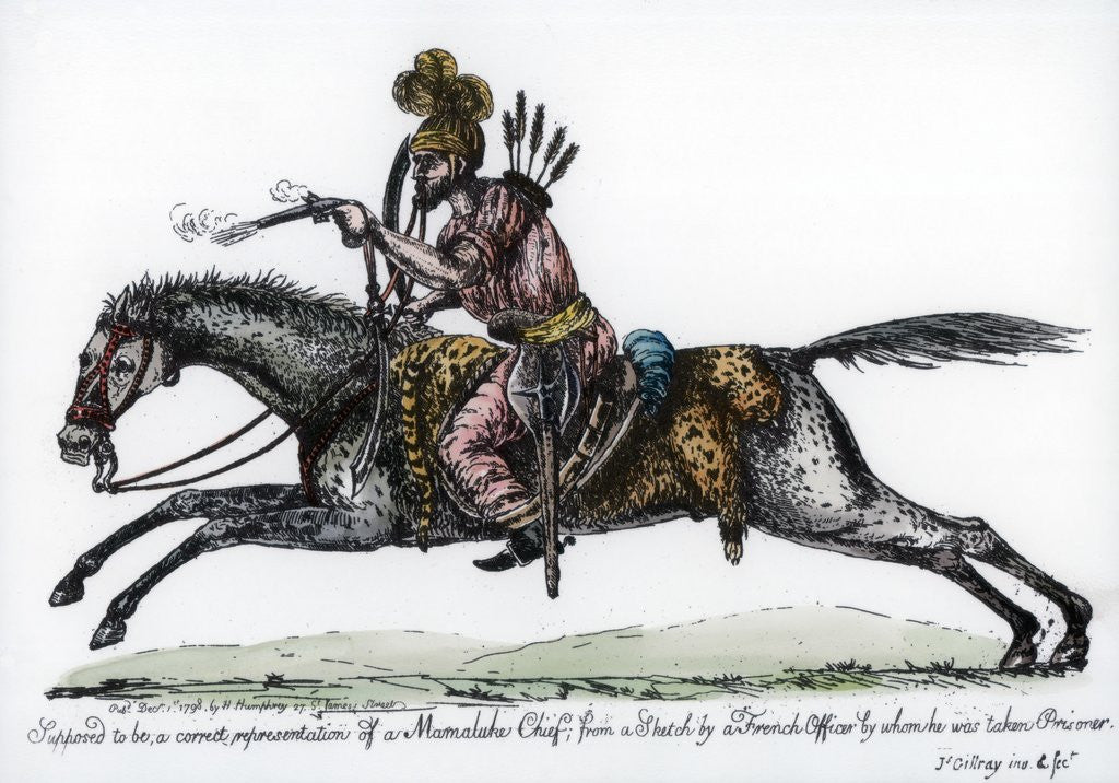 Detail of Mameluke chief by Anonymous