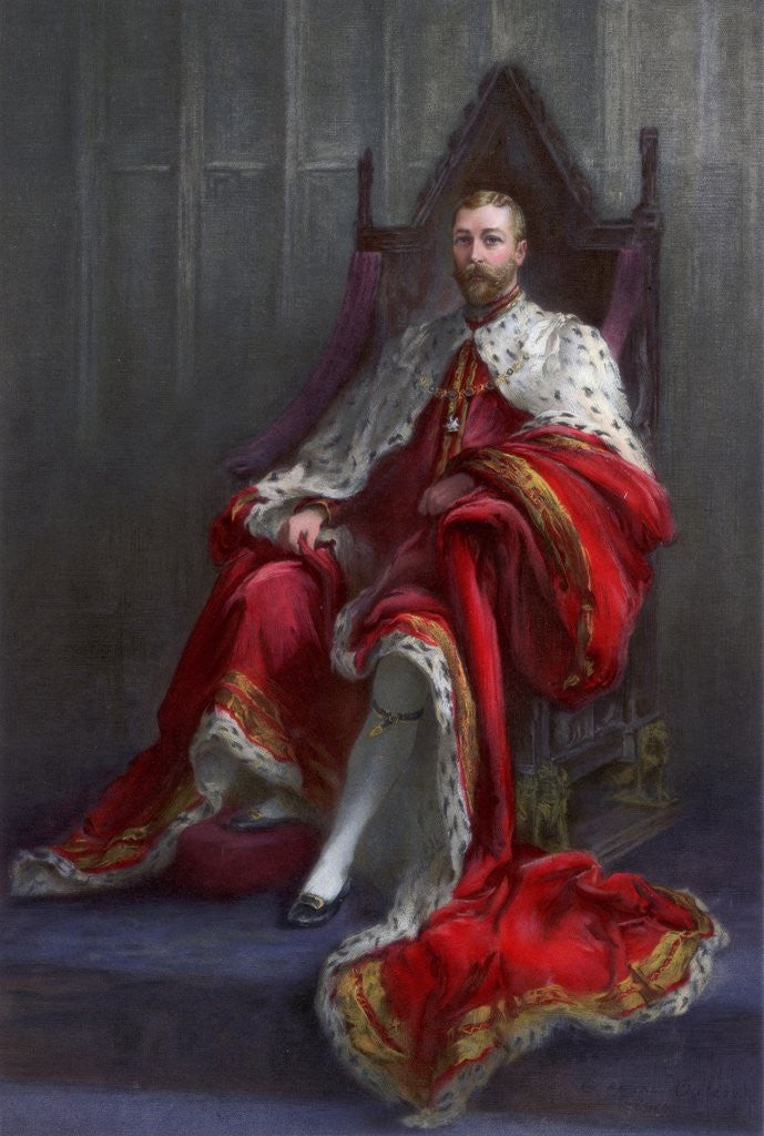 Detail of King George V in the year of his coronation by Anonymous