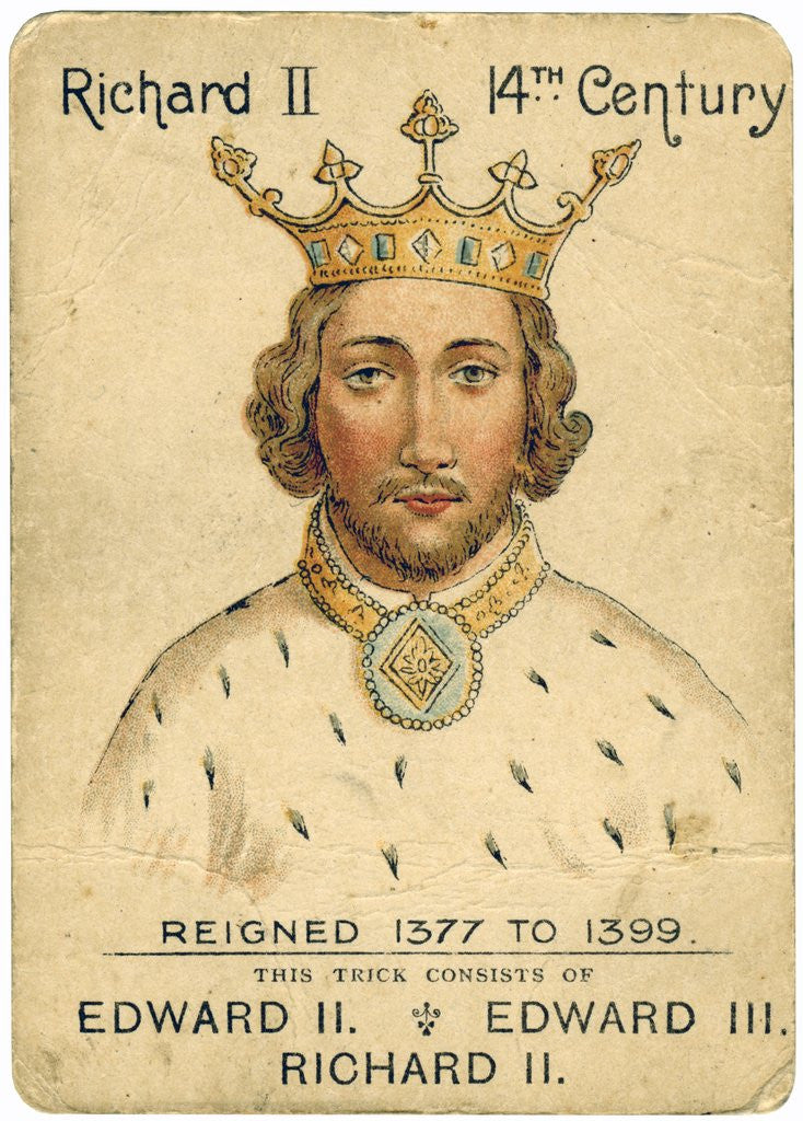 Detail of King Richard II playing card by Anonymous