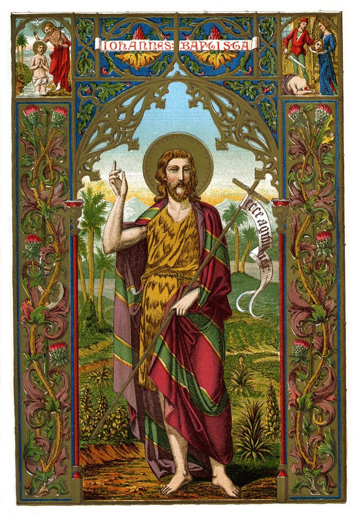 Detail of St. John the Baptist by Anonymous