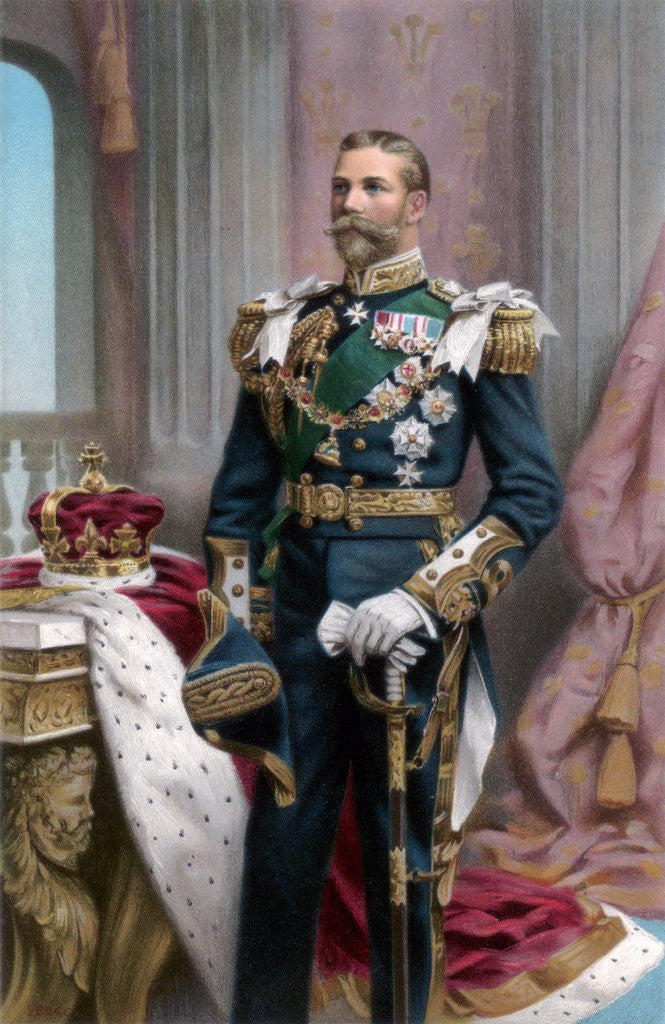 Detail of The Prince of Wales, the future King George V by Anonymous