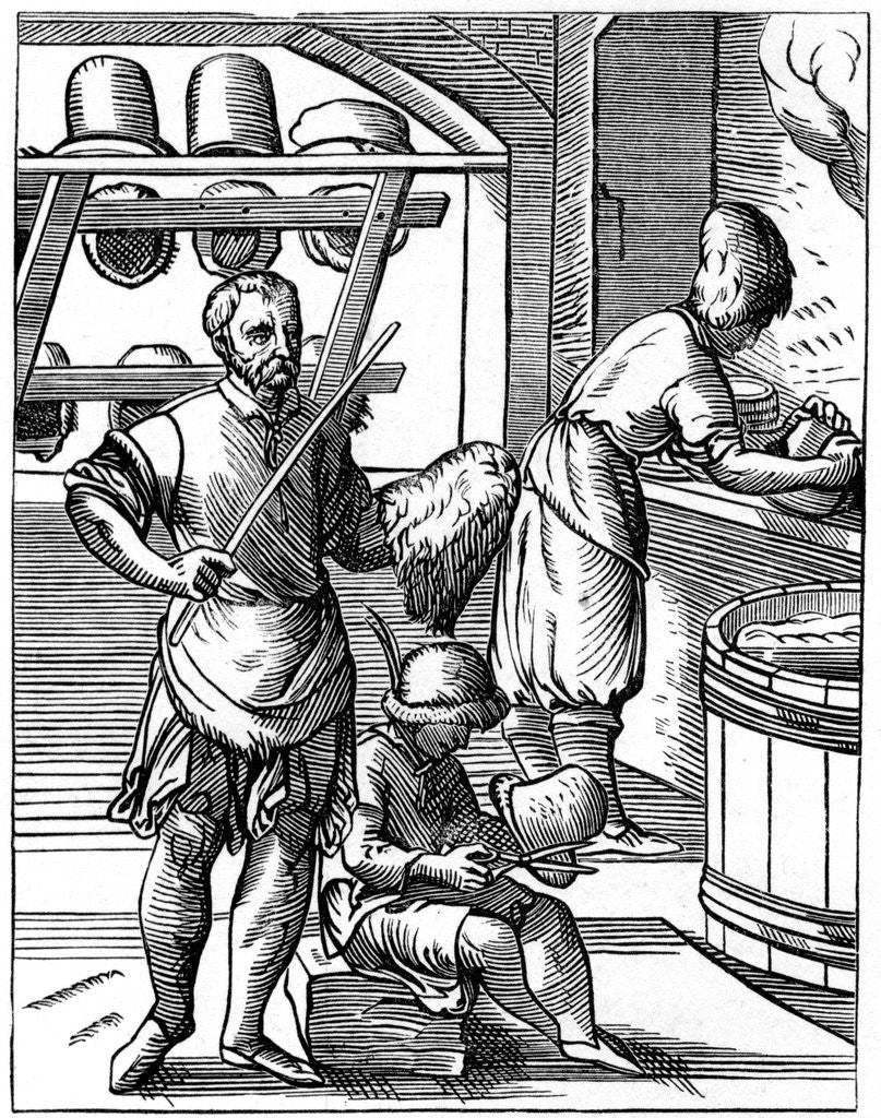 Detail of 16th century hatter by Anonymous