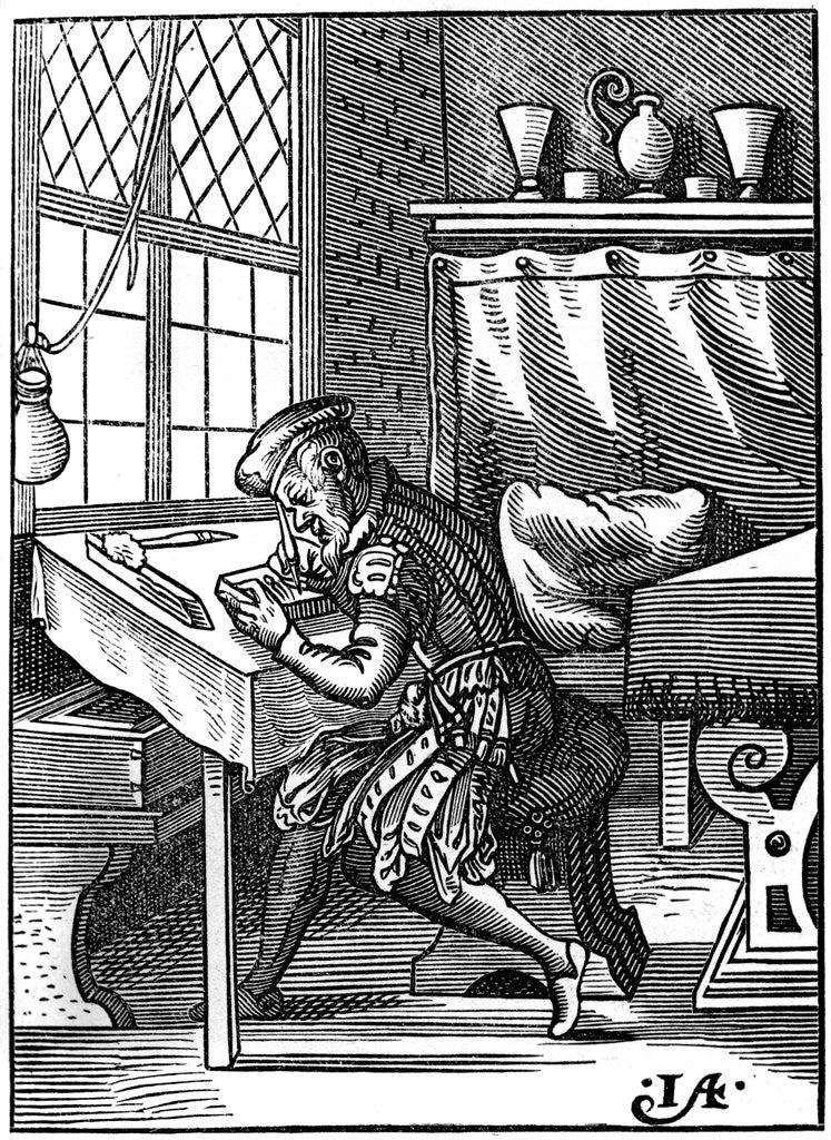 Detail of 16th century wood engraver by Anonymous