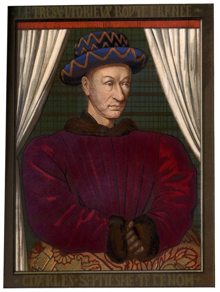 Detail of King Charles VII of France by Anonymous