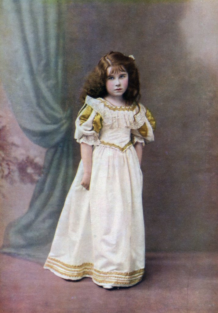 Detail of Lady Elizabeth Bowes-Lyon at age six by Anonymous