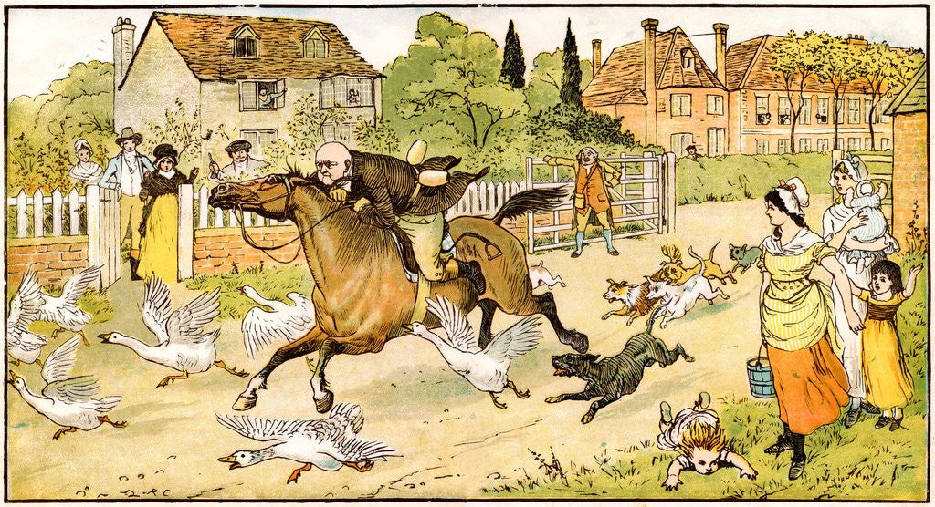 Detail of John Gilpin riding to Edmonton by Anonymous