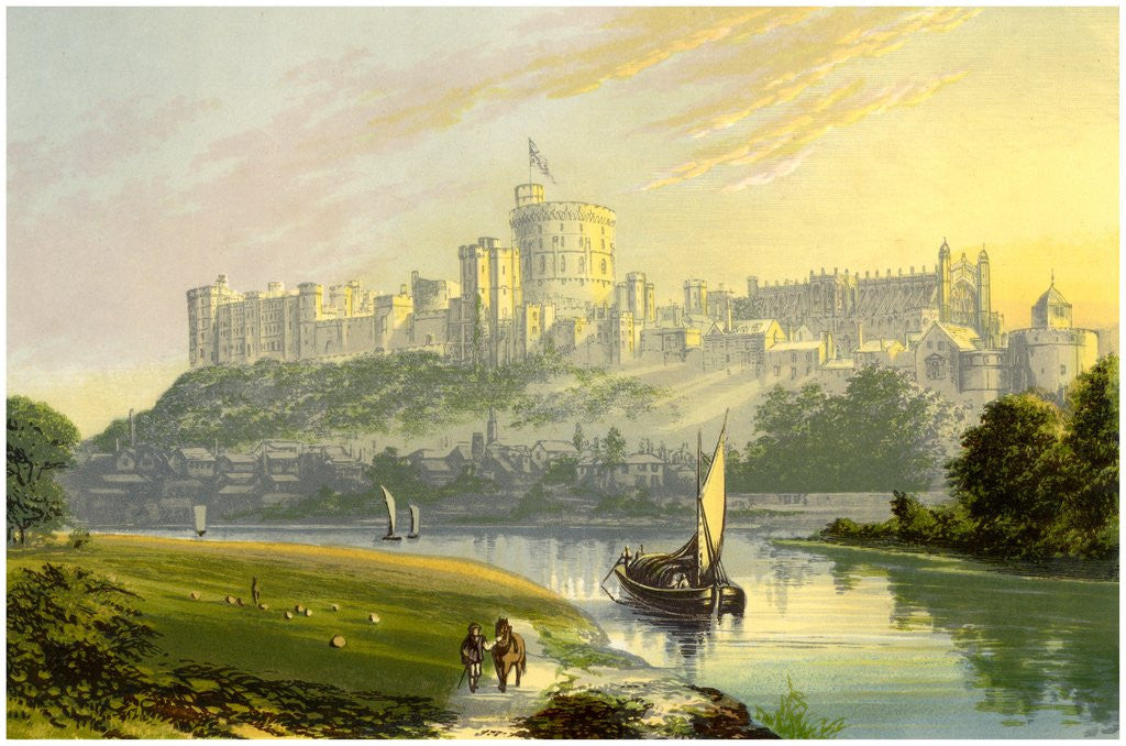 Detail of Windsor Castle by Anonymous