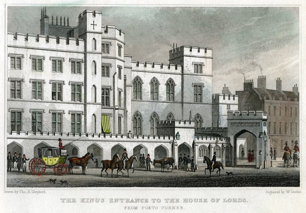 Detail of The King's entrance to the House of Lords by Anonymous