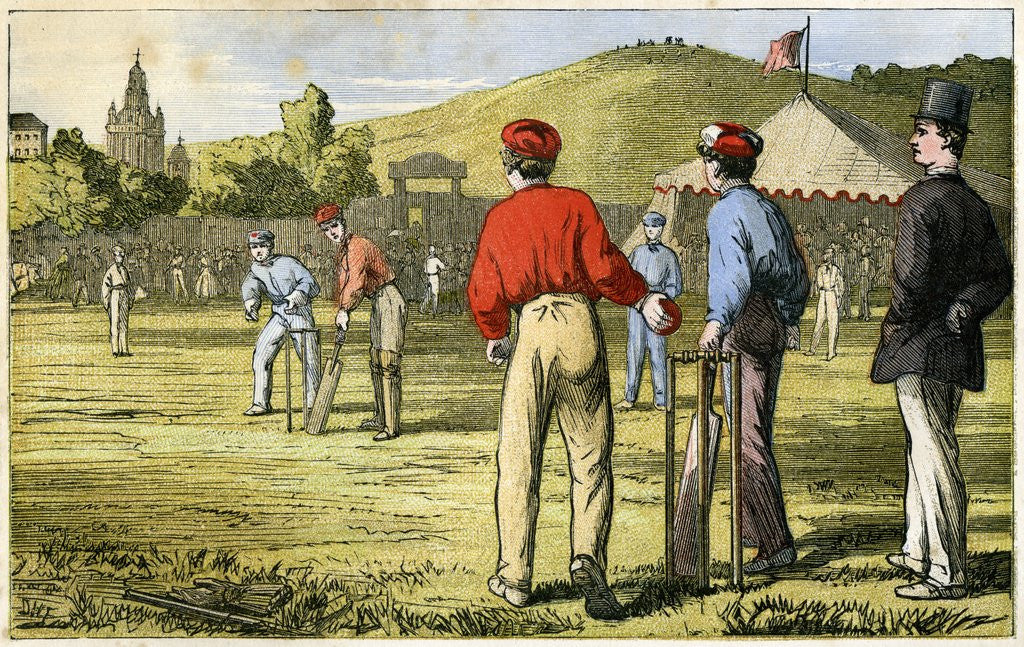 Detail of Cricket game by Anonymous